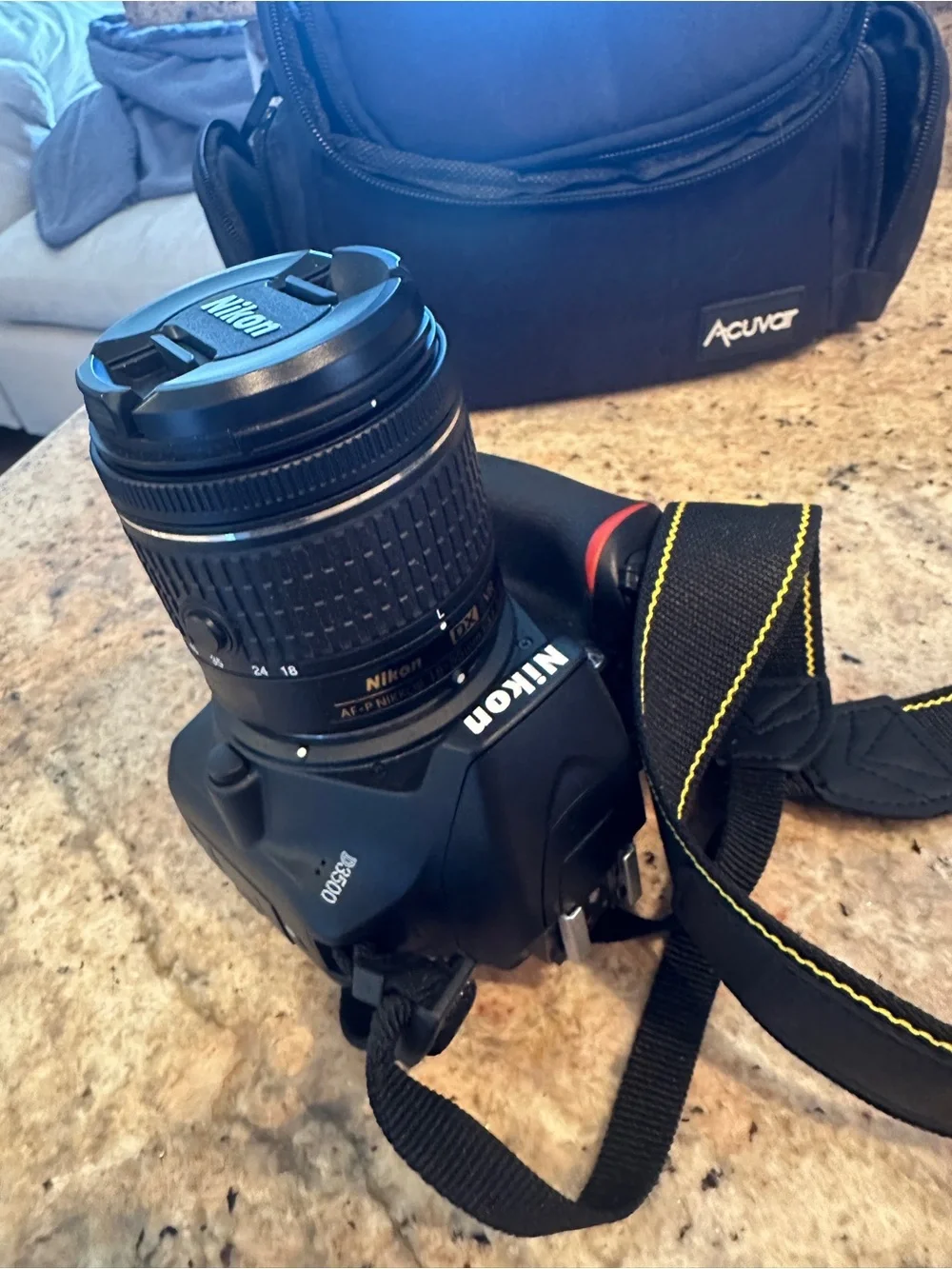Nikon D3500 24.2 MP Digital SLR Camera Including Charger and Lens